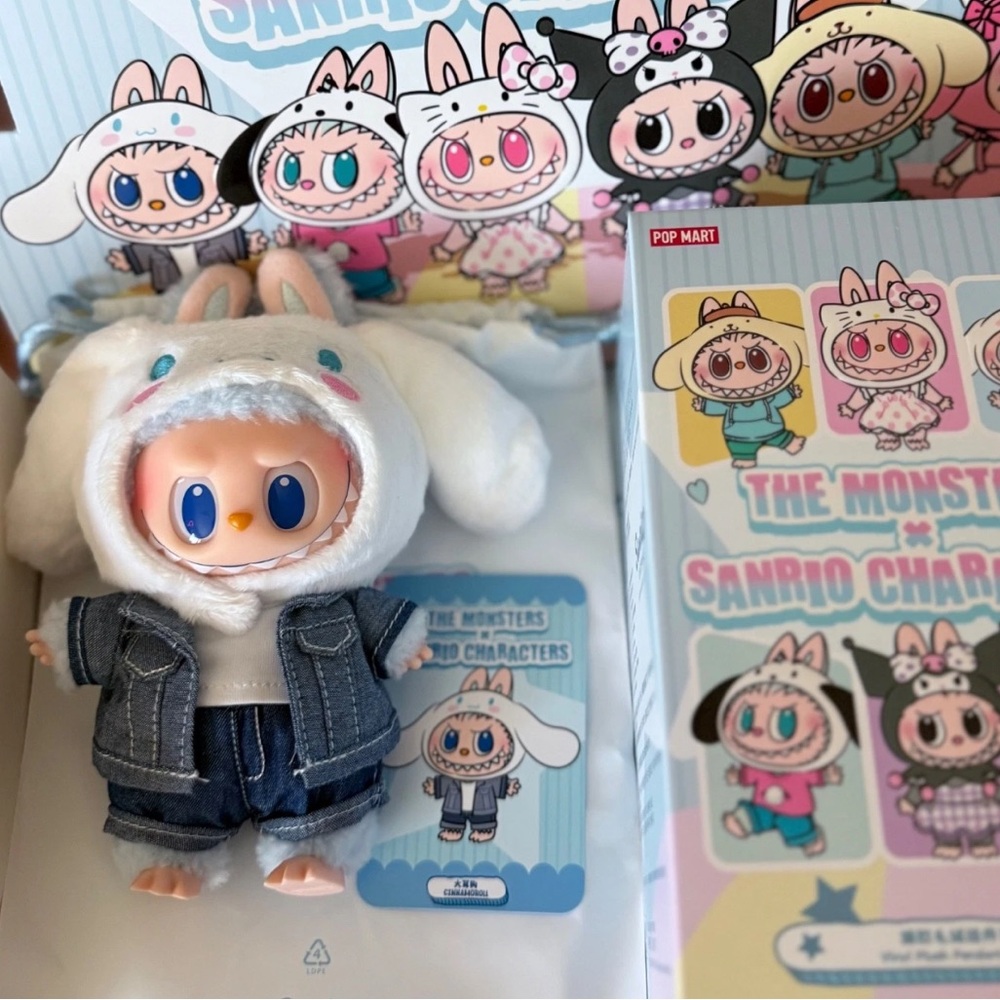 Pop Mart Labubu THE MONSTERS Hello Kitty and Friends Cinnamoroll - Picture 2 of 6